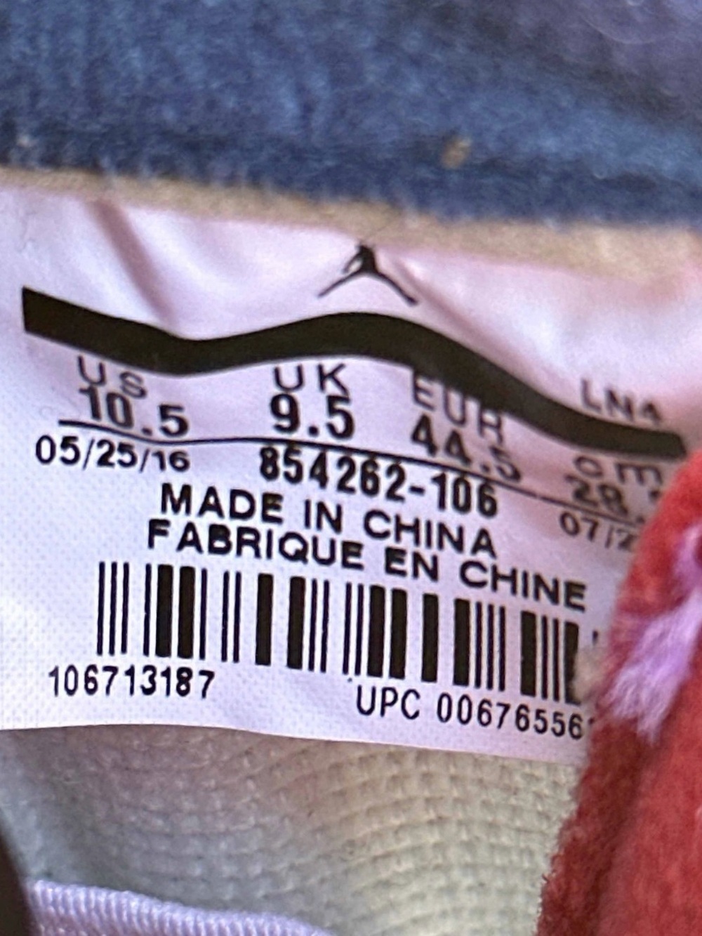 Nike Air Jordan 3 Retro OG | True Blue | 2016 | 10.5 - Picture 6 of 7